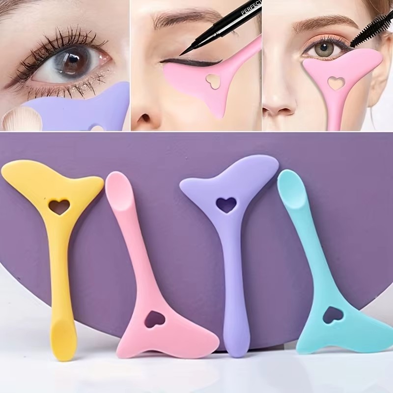 Beauty Makeup Tips - 1-3 szt. Silikonowe szablony do eyelinera,
