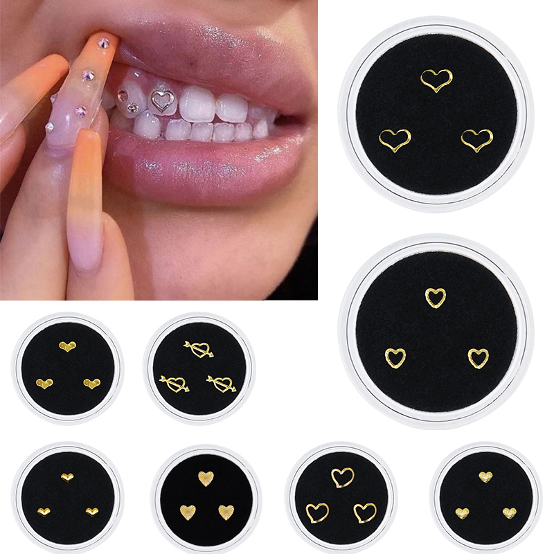 Beauty Makeup Organizer - 3 sztuk/pudło Dental Tooth Gem imitacja