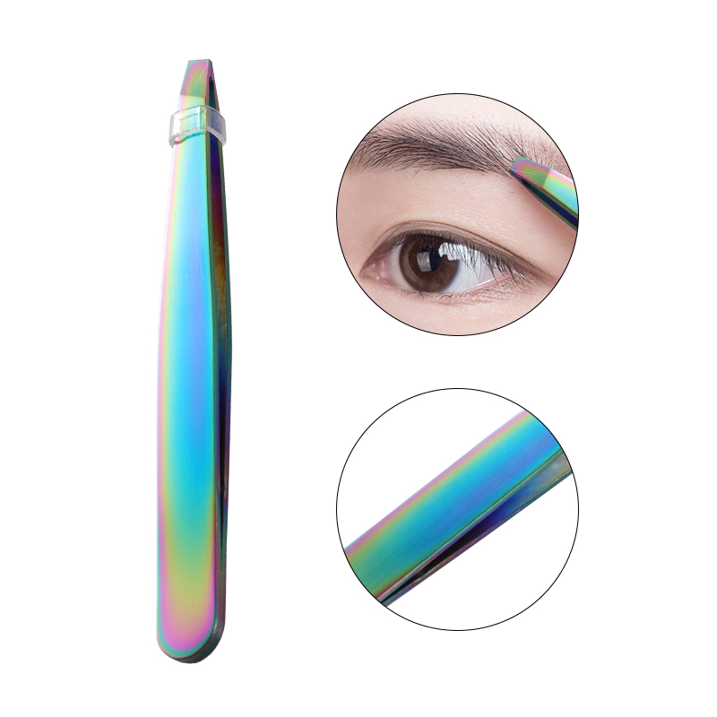 Beauty Makeup Tips - Pęseta do brwi ze stali nierdzewnej,