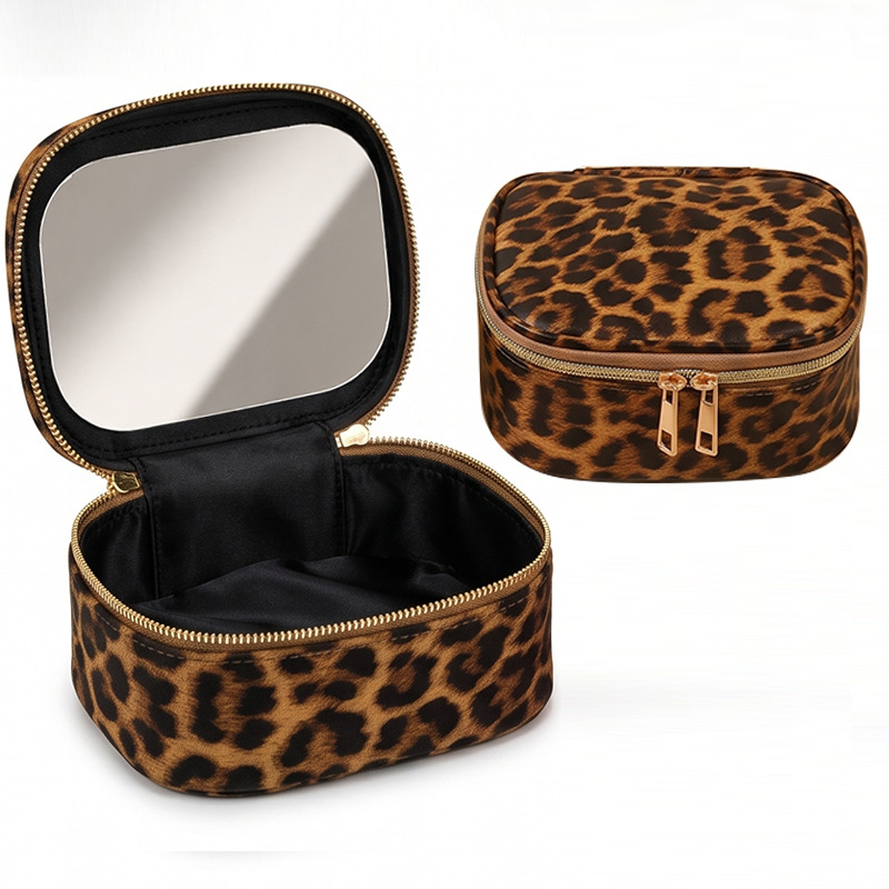 Beauty Bag Makeup - 2026 Nowa przenośna kosmetyczka z lusterkiem,
