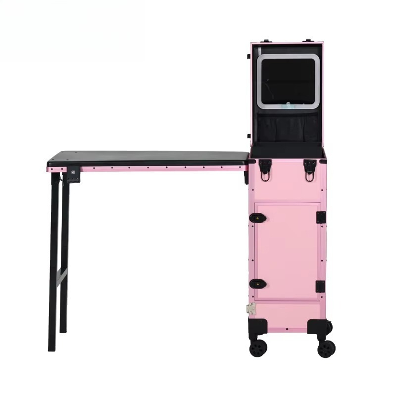 Beauty Makeup Table - Kuferek na kosmetyki, składany stolik do