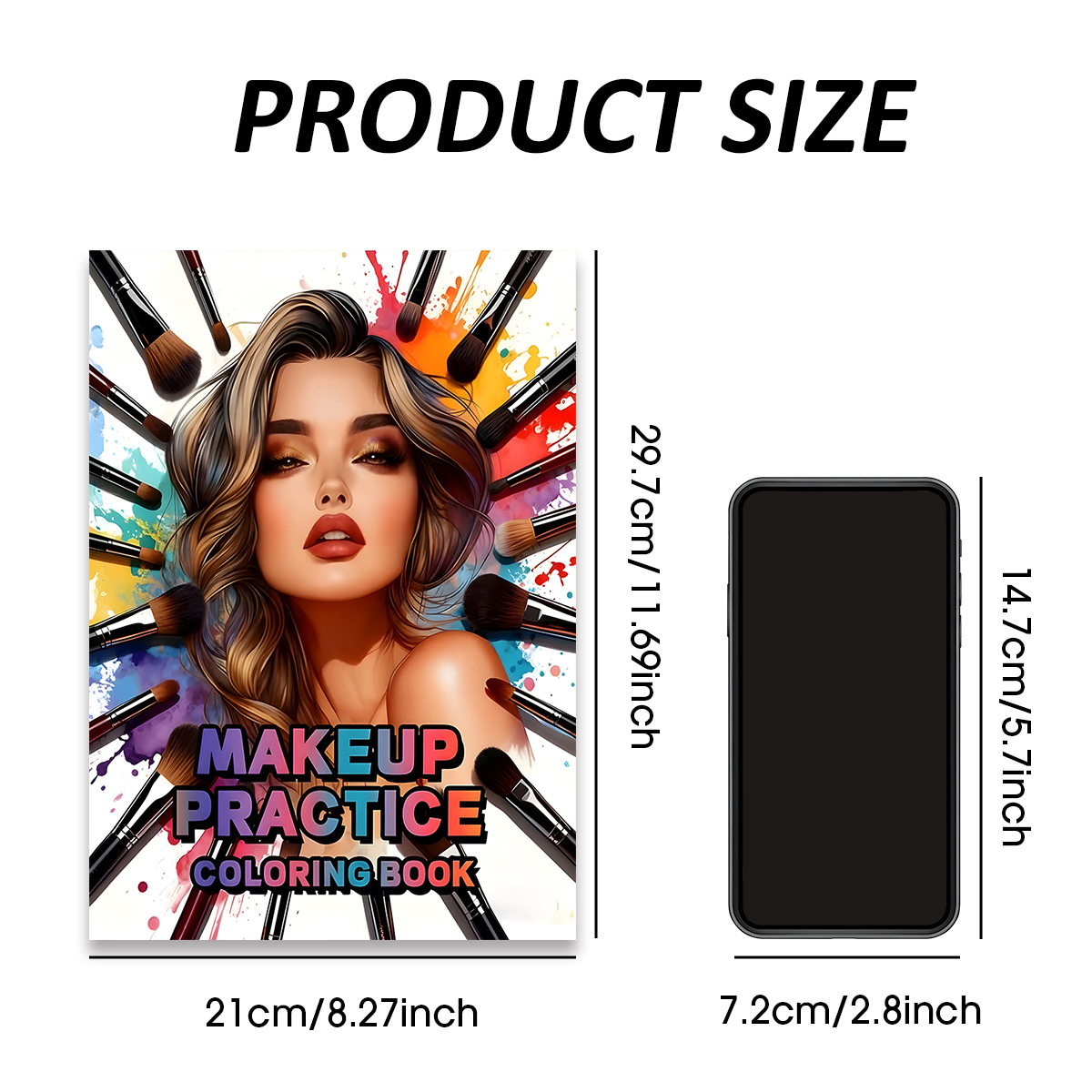 Beauty Makeup Drawing - Książeczka do ćwiczeń makijażu, kolorowanka, piękno,