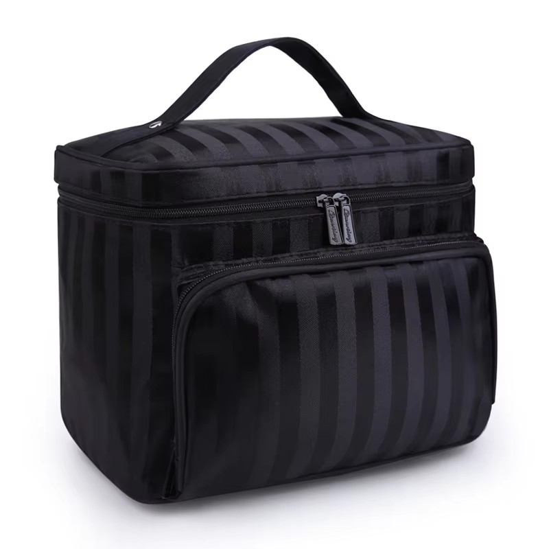 Beauty Makeup Organizer - ﻿ Duże kosmetyczki damskie z paskami,
