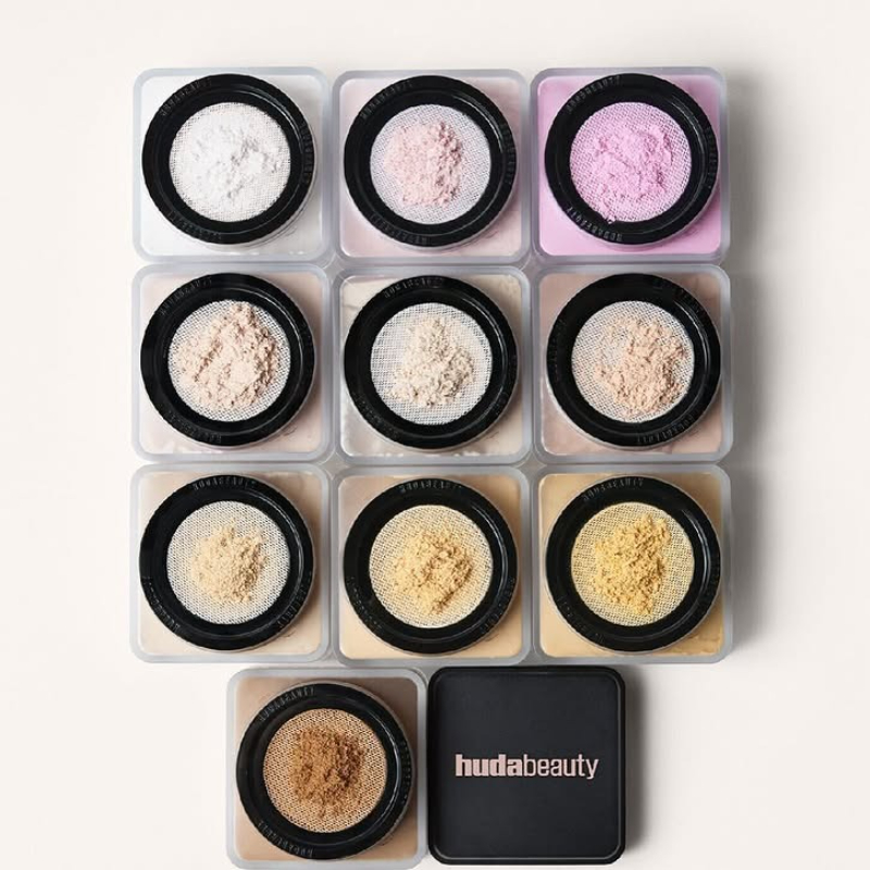 Huda Beauty Makeup Bag - Huda Beauty Puder Sypki Pieczony Długotrwały