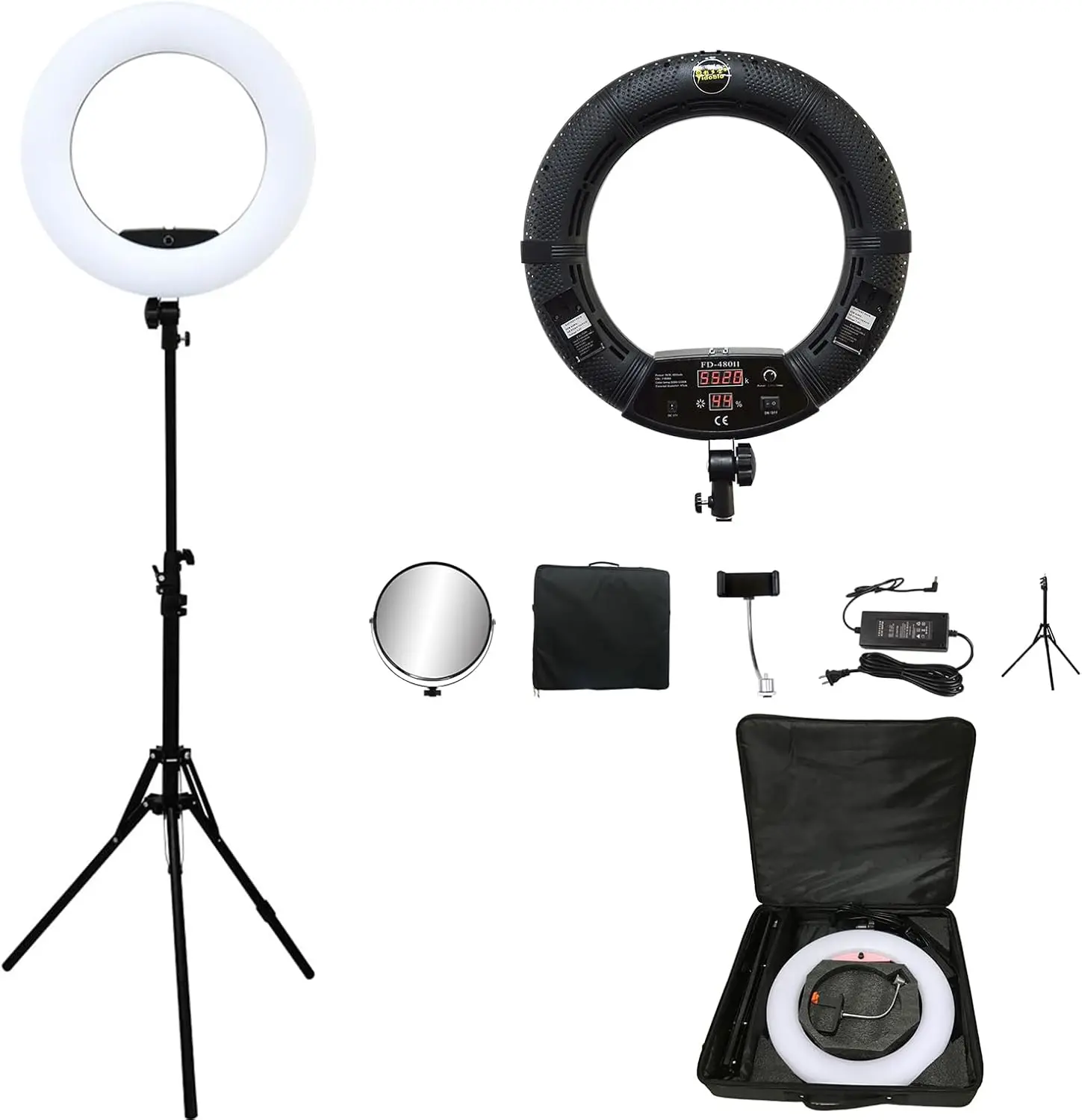 Beauty Makeup Youtube - FD480 Lampa Pierścieniowa 18-calowa LED z