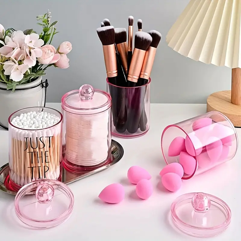 Przezroczysty pojemnik na waci – Beauty Makeup Organizer recenzja i cena