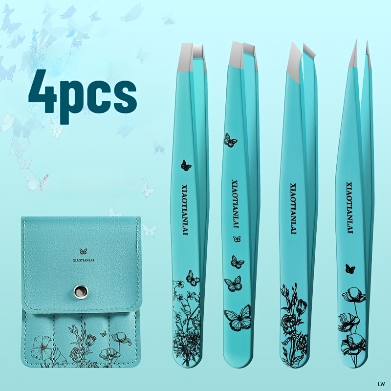 4 szt. Pęsety do brwi Tiffany  – Beauty Bag Makeup recenzja i cena