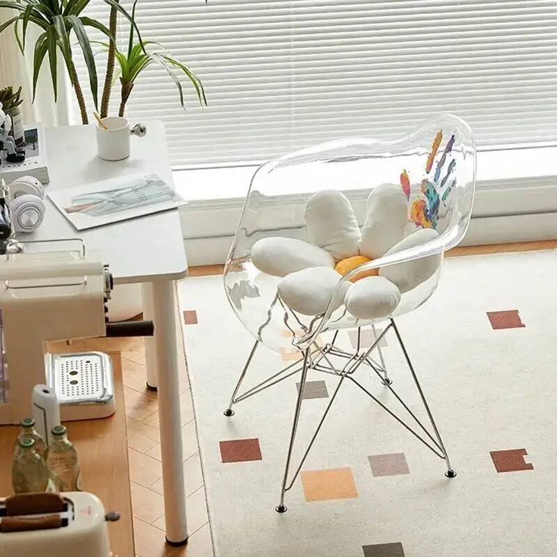 Przezroczyste krzesło do jadal – Beauty Makeup Chair recenzja i cena