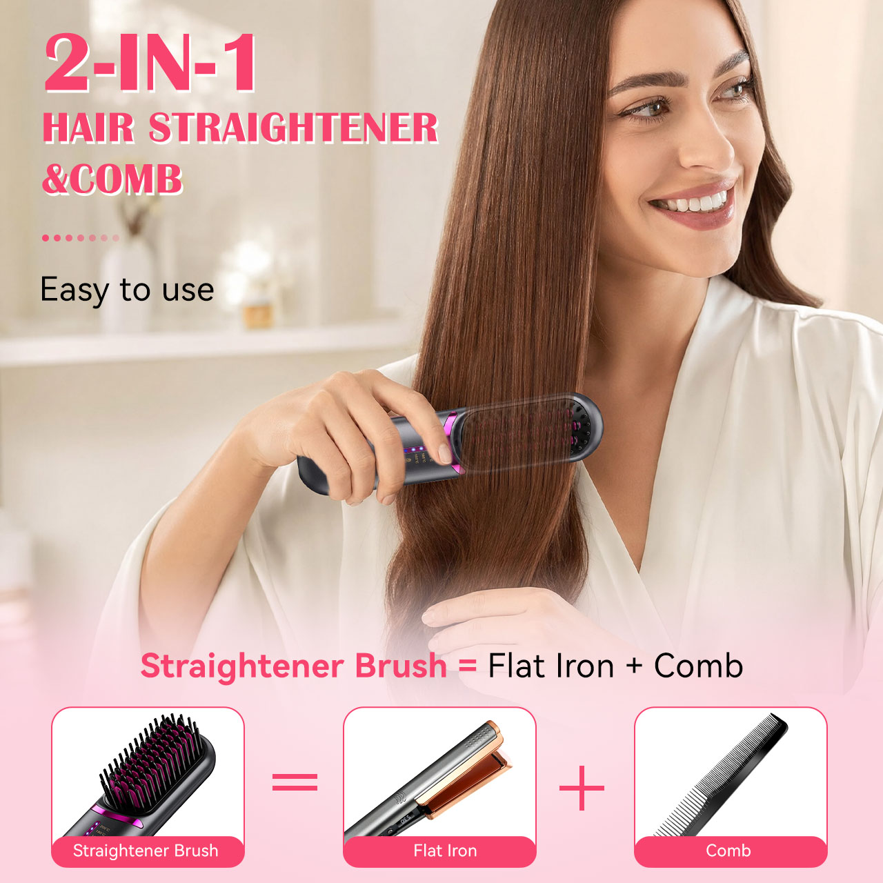Bezprzewodowy przenośny grzebi – Hair Straightener recenzja i cena