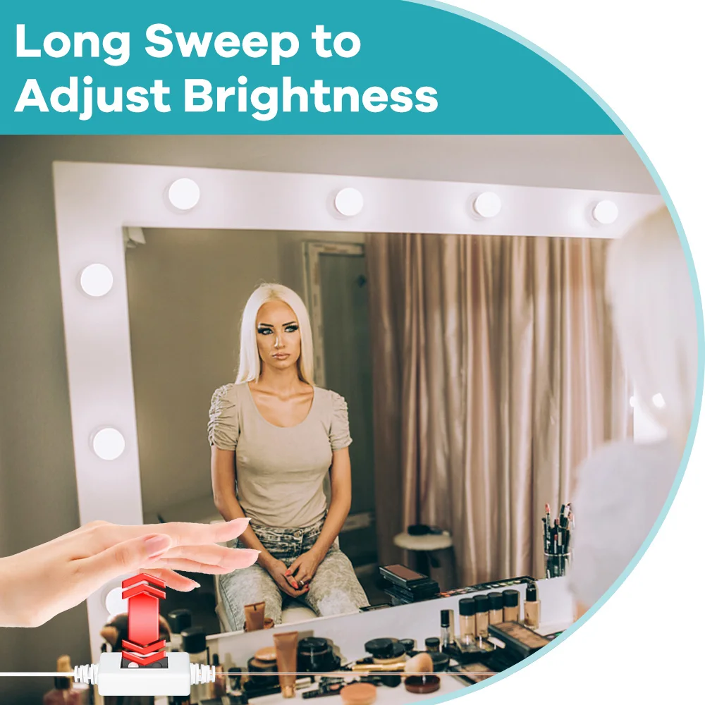 Żarówki LED do makijażu, regul – Beauty Makeup Table recenzja i cena